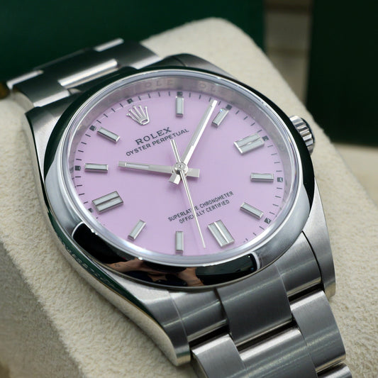 Rolex Oyster Perpetual 36 Candy Pink 126000 - Full Set (2025)