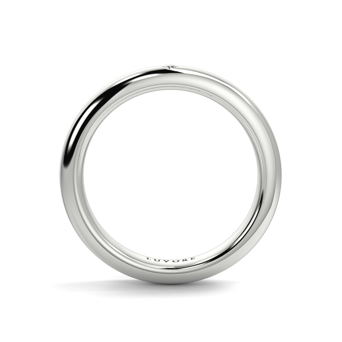Single Diamond - 3.0mm - Gents Wedding Band