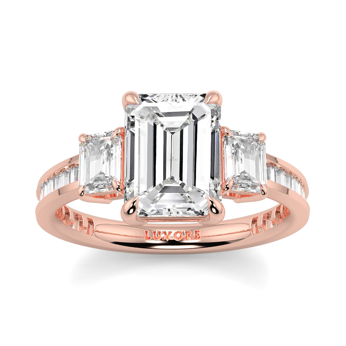 Radiance - 2.5 CT - Emerald Trilogy ring