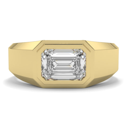 Single Stone Emerald Eternity Ring