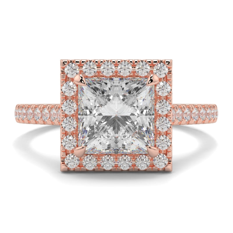 Halo Classic Princess Cut Shape Ring