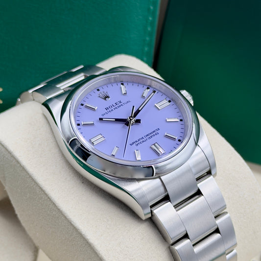 Rolex Oyster Perpetual 36 Lavender 126000 - Full Set (2026)