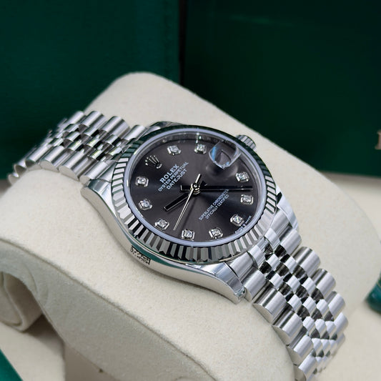 Rolex Datejust Rhodium Diamond Dial 278274 - Full Set (2026)