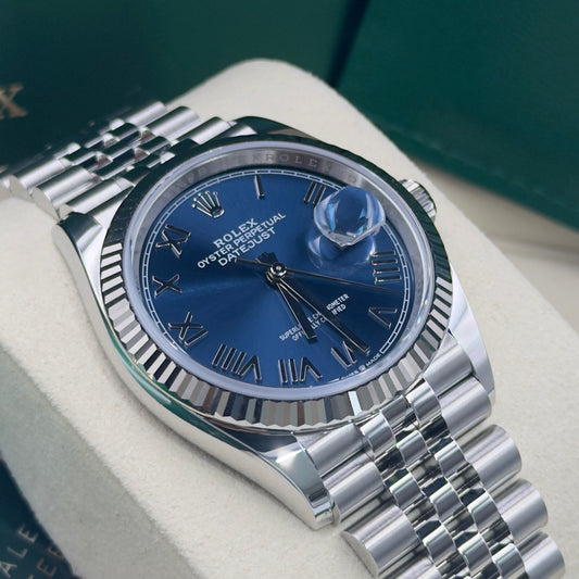 Rolex Datejust 36 Blue Roman Numeral Dial 126234 - Full Set (2026)
