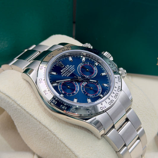 Rolex Daytona White Gold Blue Dial 116509 - Full Set (2022)