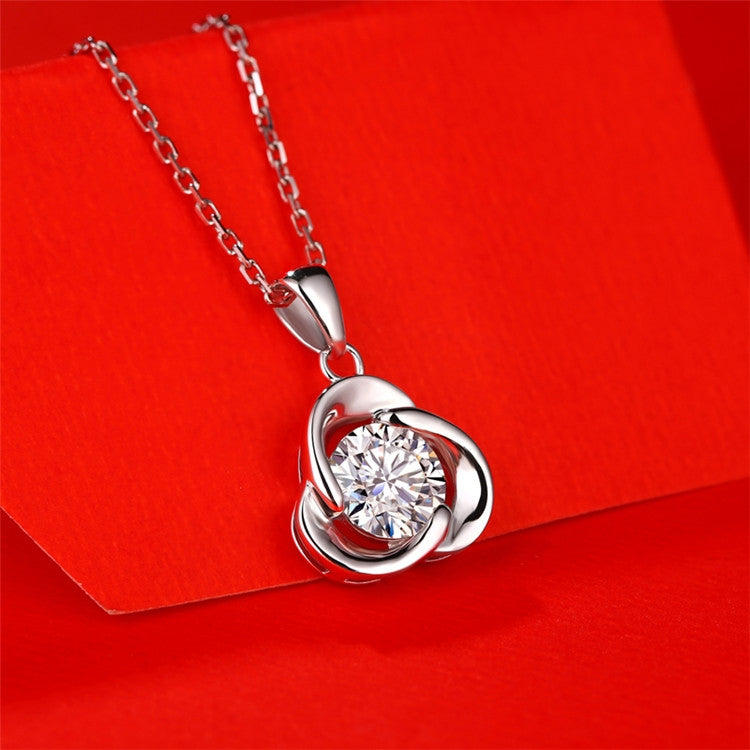 Tri-Pod Solitaire Diamond Pendant