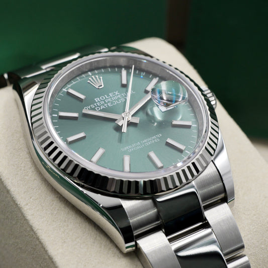 Rolex Datejust 36 Mint Green 126234 - Full Set (2025)