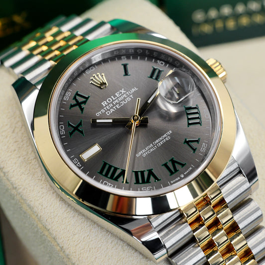 Rolex Datejust 41 Wimbledon Smooth Jubilee 126303 - Full Set (2021)