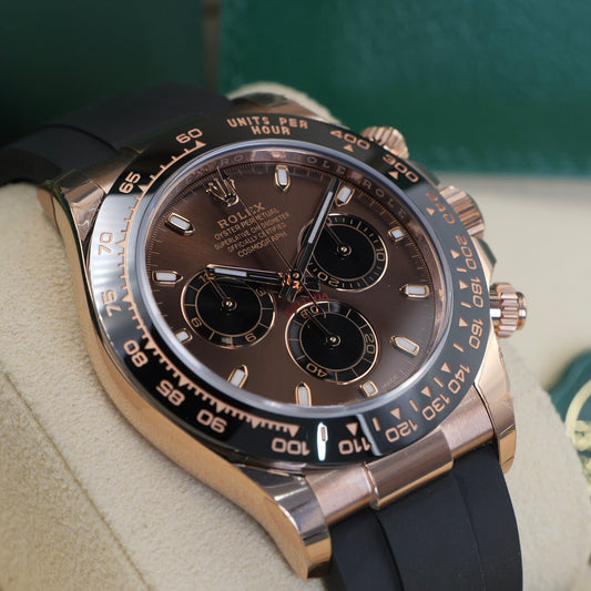 Rolex Daytona Chocolate Dial Oysterflex 116515LN - Full Set (2023)