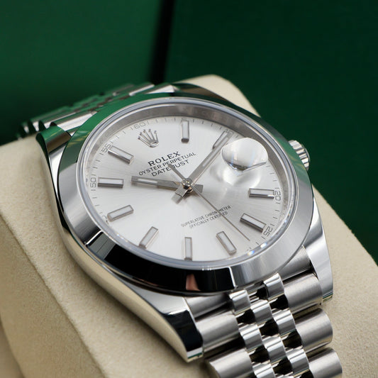 Rolex Datejust 41 Silver Dial 126300 - Full Set (2025)