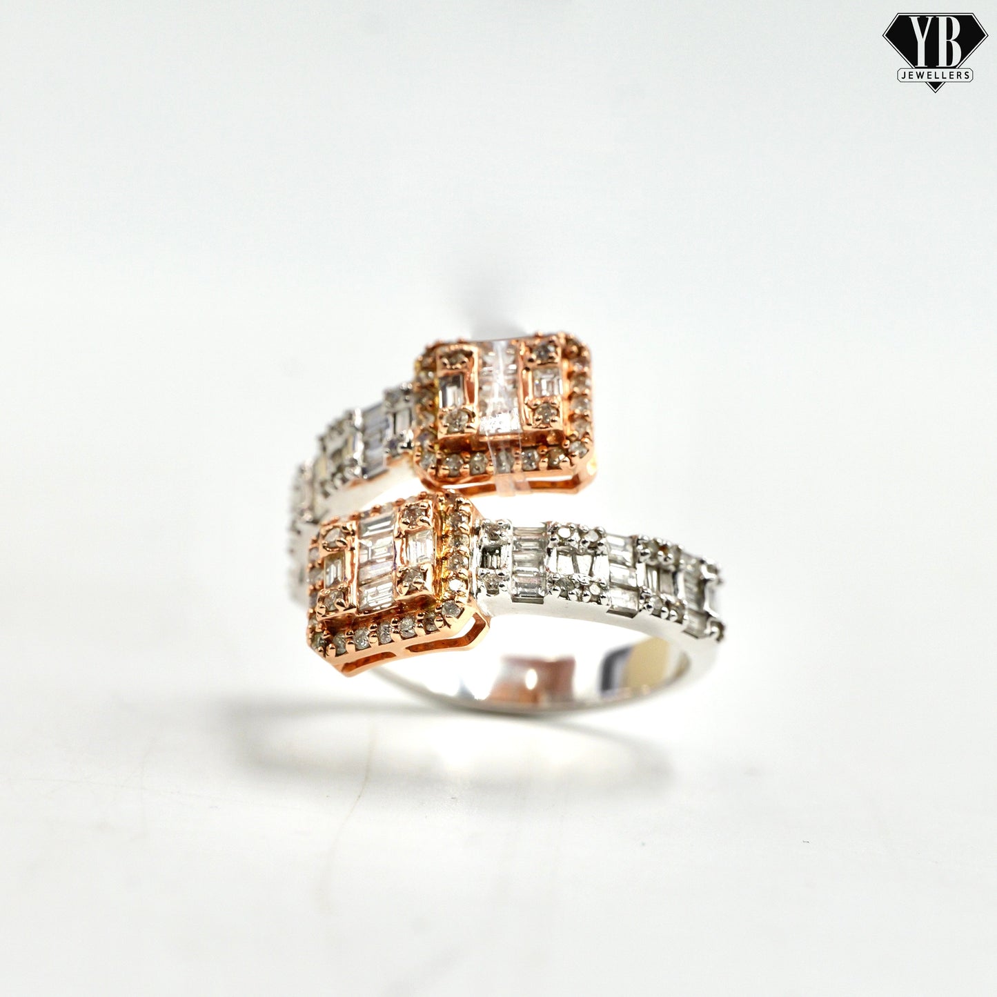 Spaghetti Pinky Ring - Natural Diamonds