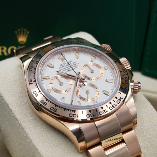 Rolex Daytona Rose Gold Ivory Dial 116505 - Full Set (2021)