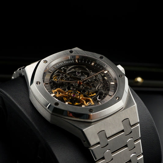 Audemars Piguet Royal Oak Double Balance Wheel Openworked 15407ST Skeleton - Full Set (2021)