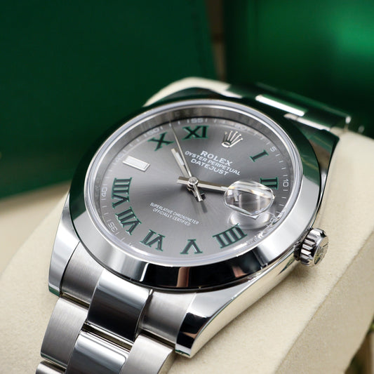 Rolex Datejust 41 Datejust 41 Wimbledon Smooth Oyster 126300 - Full Set (2025)