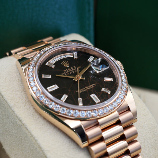 Rolex Day-Date 40 Eisenkiesel RBR 228345RBR - Full Set (2022)