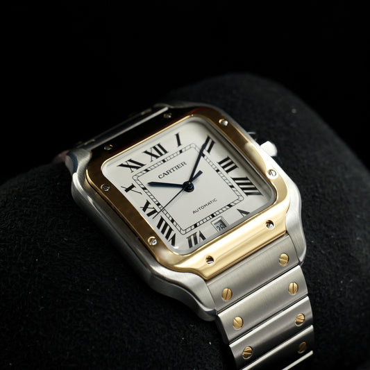 Cartier Santos De Cartier Steel and Yellow Gold W2SA0016 - Full Set (2021)