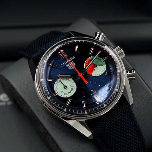 TAG Heuer Skipper Carrera Blue Dial CBS2213.FN6002 - Full Set (2025)
