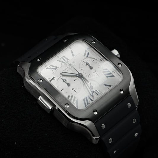 Cartier Santos Chronograph ADLC WSSA0017 - Full Set (2023)