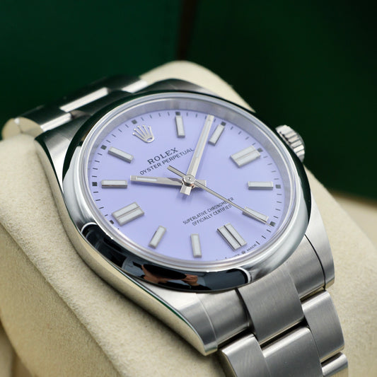 Rolex Oyster Perpetual 41 Lavendar 134300 Full Set 2026