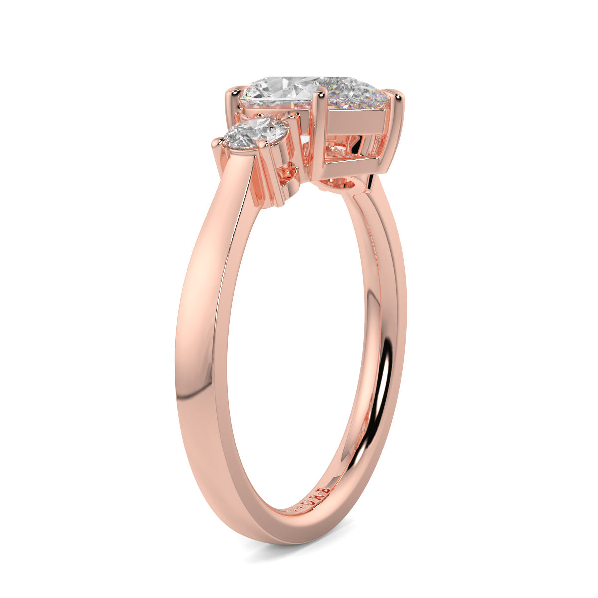 Catherine - 2.0 CT - Pear Trilogy Diamond Ring