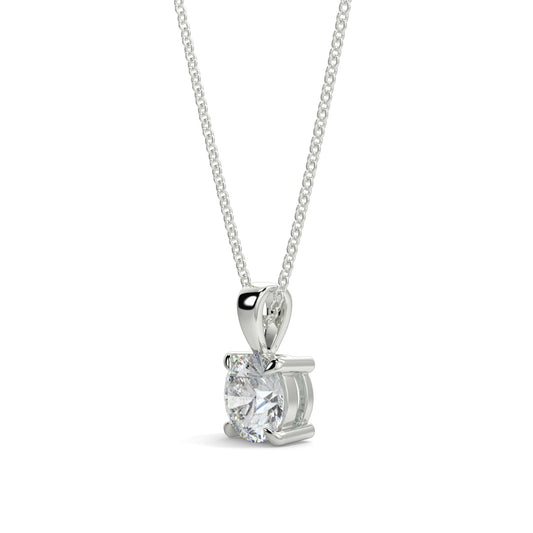 Lumina Solitaire Pendant - 1 ct Diamond - 4 Claw Setting