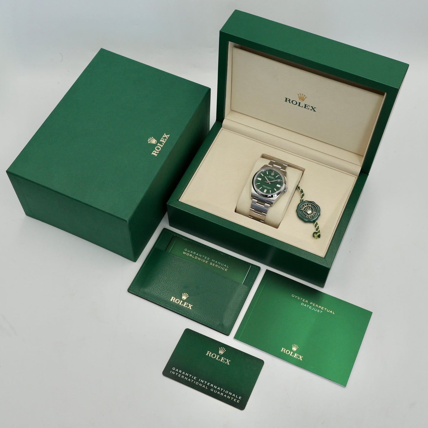 Rolex Oyster Perpetual 36 Green Dial 126000 -  Full Set (2025)