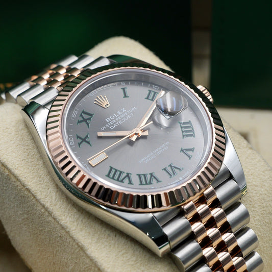 Rolex Datejust 41 Wimbledon Fluted Jubilee 126331 - Full Set (2025)