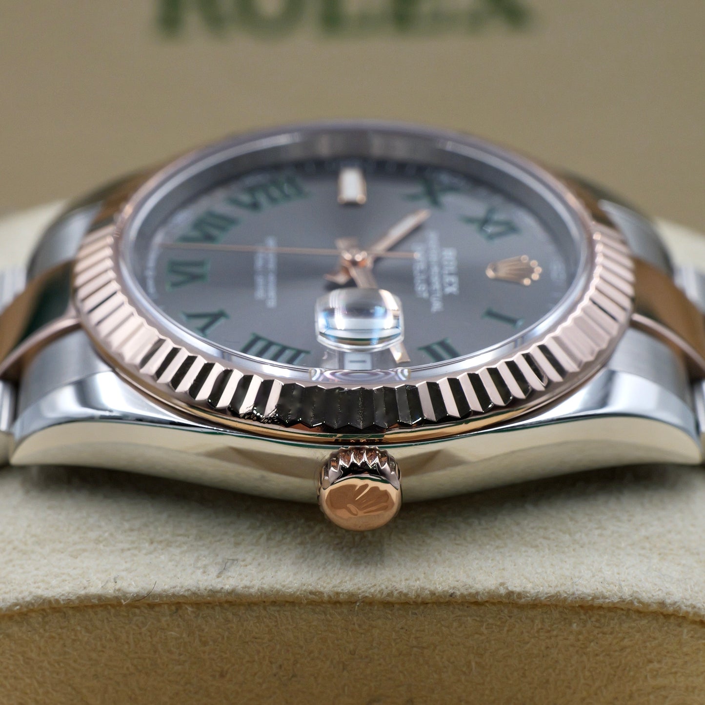 Rolex Datejust 41 Wimbledon Fluted Oyster Fluted Oyster 126331 - Full Set (2022)