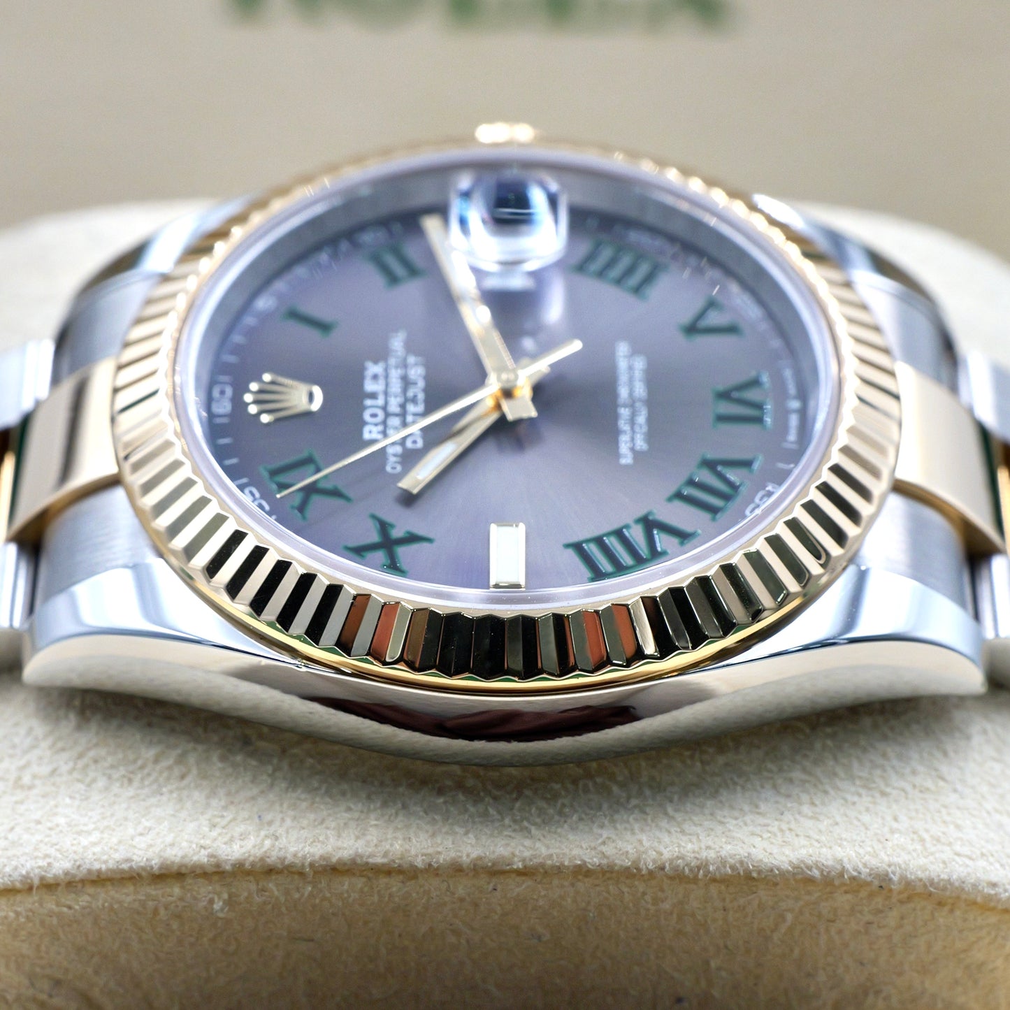 Rolex Datejust 41 Wimbledon Fluted Oyster 126333 - Full Set (2021)
