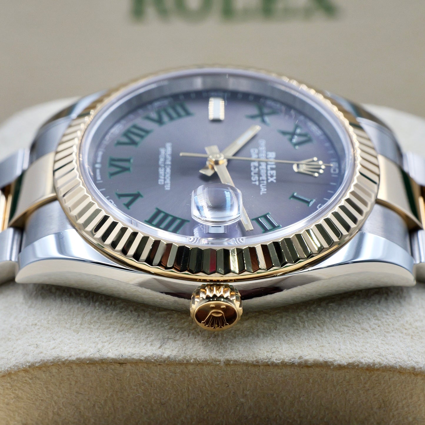 Rolex Datejust 41 Wimbledon Fluted Oyster 126333 - Full Set (2021)