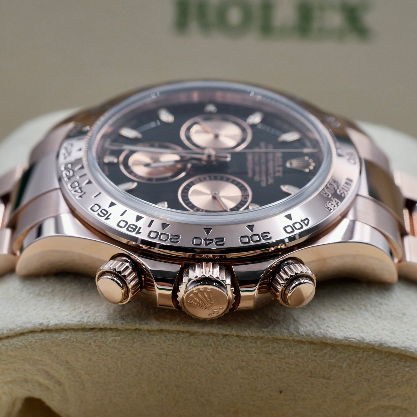 Rolex Daytona Black Dial 18K Rose Gold 116505 - Full Set (2023)