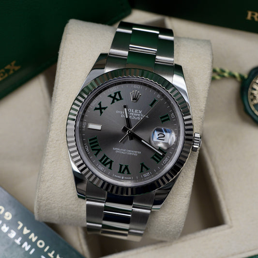 Rolex Datejust 41 Fluted Oyster Wimbledon 126334 - Full Set (2026)