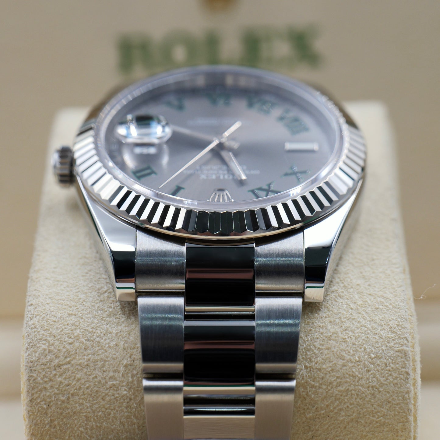 Rolex Datejust 41 Fluted Oyster Wimbledon 126334 - Full Set (2026)