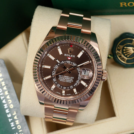 Rolex Sky-Dweller Chocolate Dial 326935 - Full Set (2023)