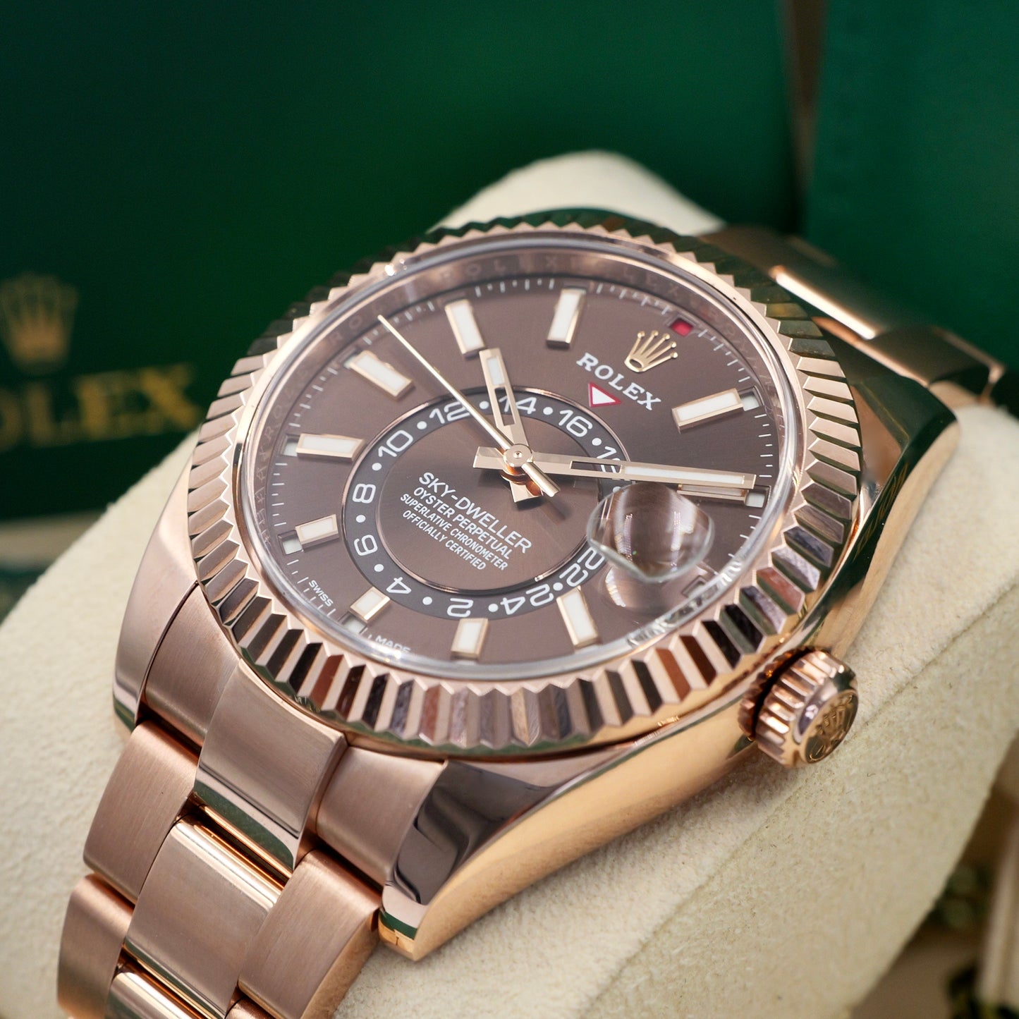 Rolex Sky-Dweller Chocolate Dial 326935 - Full Set (2023)