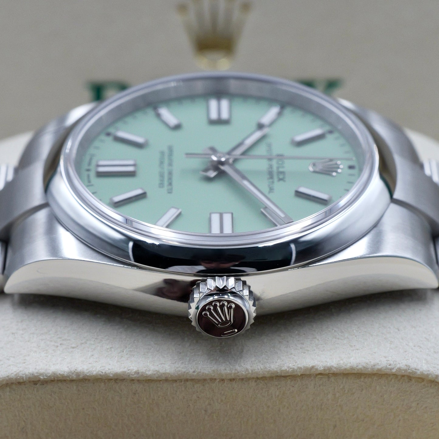Rolex Oyster Perpetual 41 Pistachio Dial 134300 - Full Set (2025)