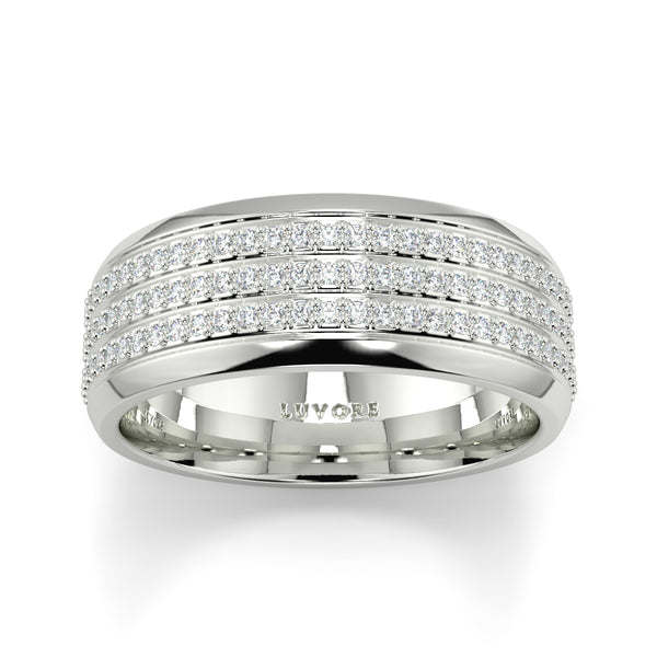 3 row diamond set wedding band Luvore Diamonds Rose Gold Platinum (11).jpg