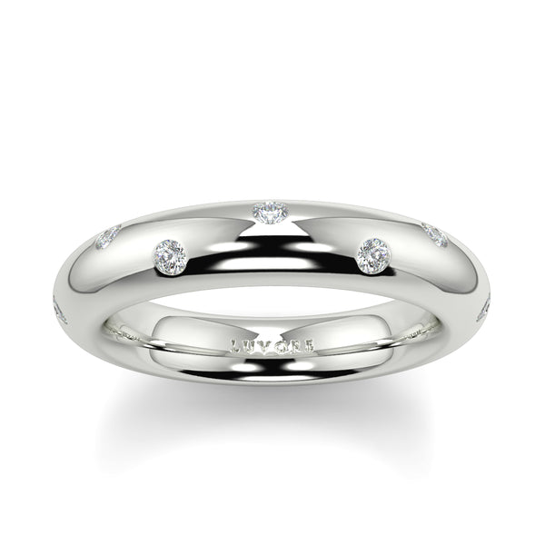 3mm Wedding band diamond set rounded court shape gents and ladies luvore diamond platinum rose gold (11).jpg