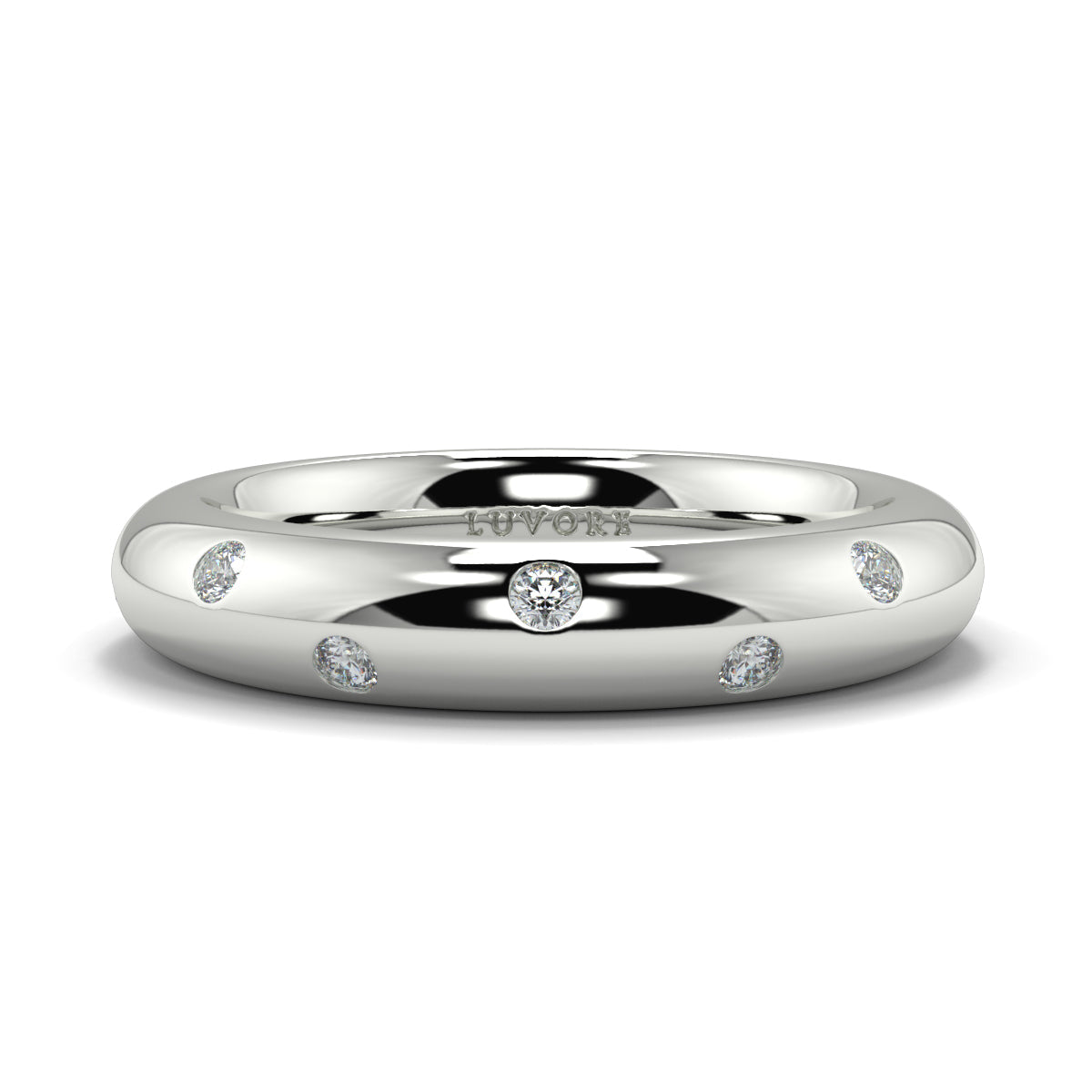 Multi Diamond - 3.00mm - Gents Wedding Band