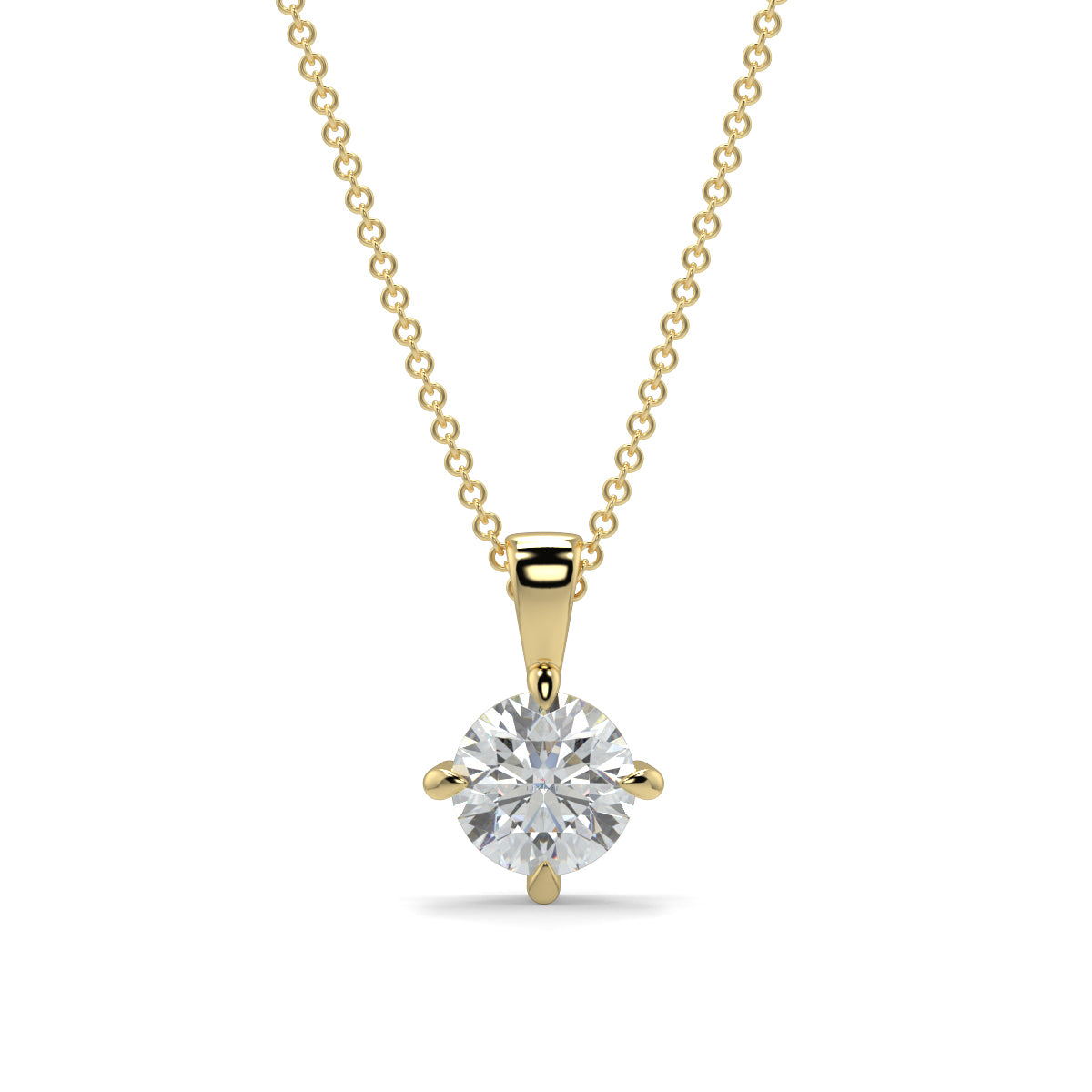 Plain Solitare Pendants