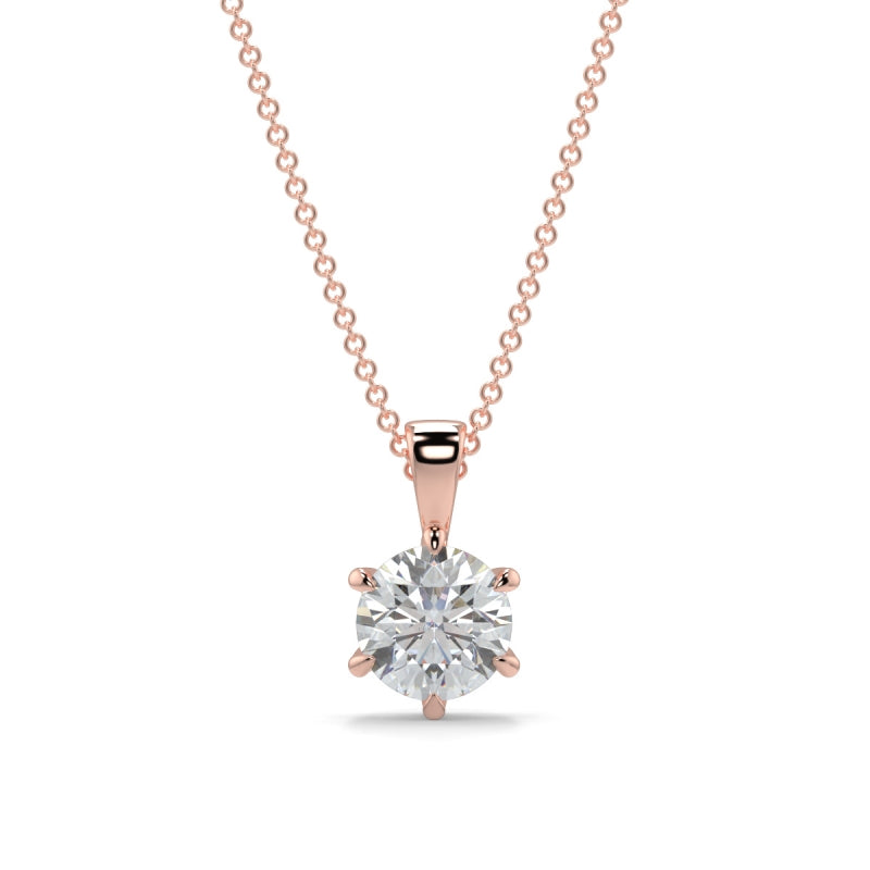Plain Solitaire Pendants