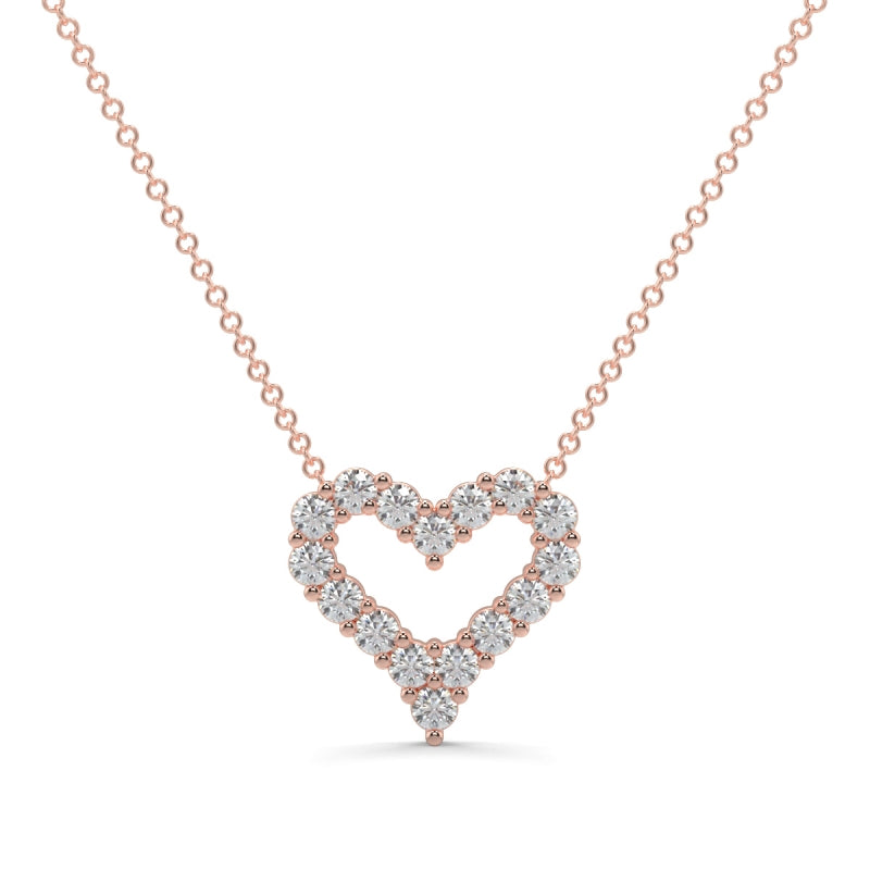 Heart Shape Outlay Pendant