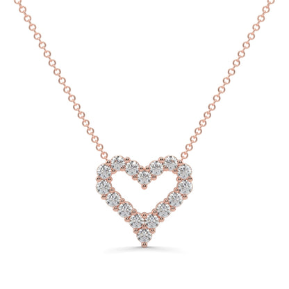 Heart Shape Outlay Pendant