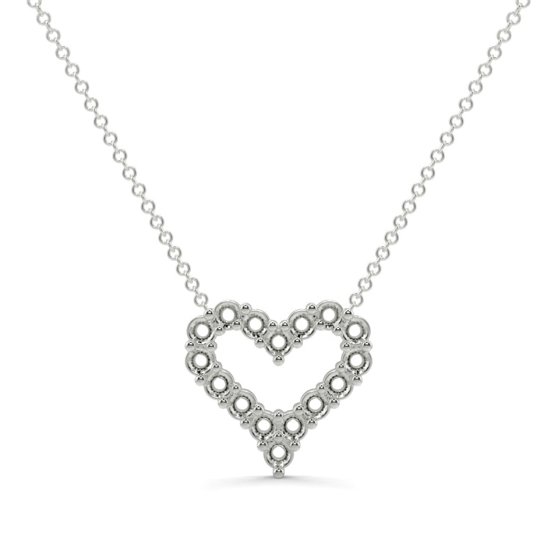 Heart Shape Outlay Pendant