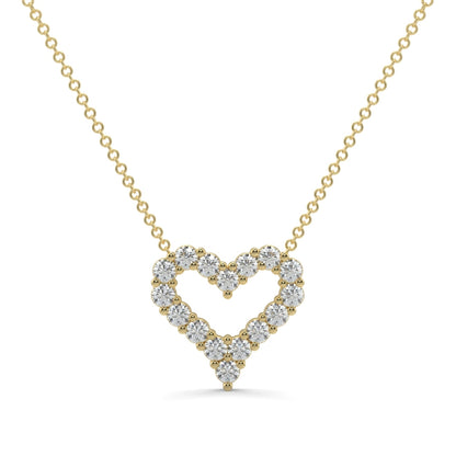 Heart Shape Outlay Pendant