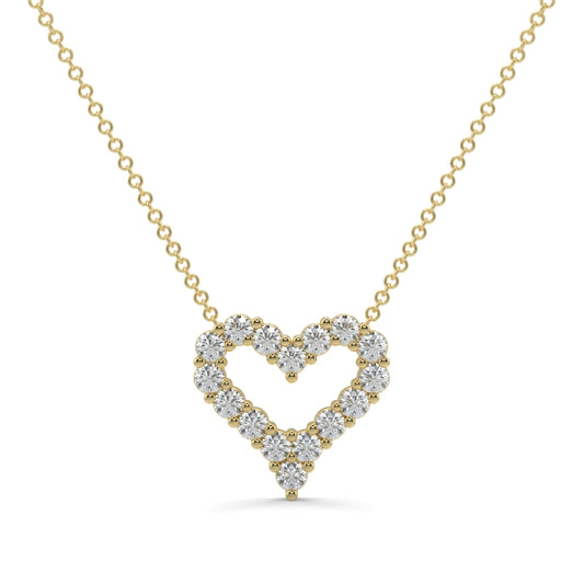 Heart Shape Outlay Pendant