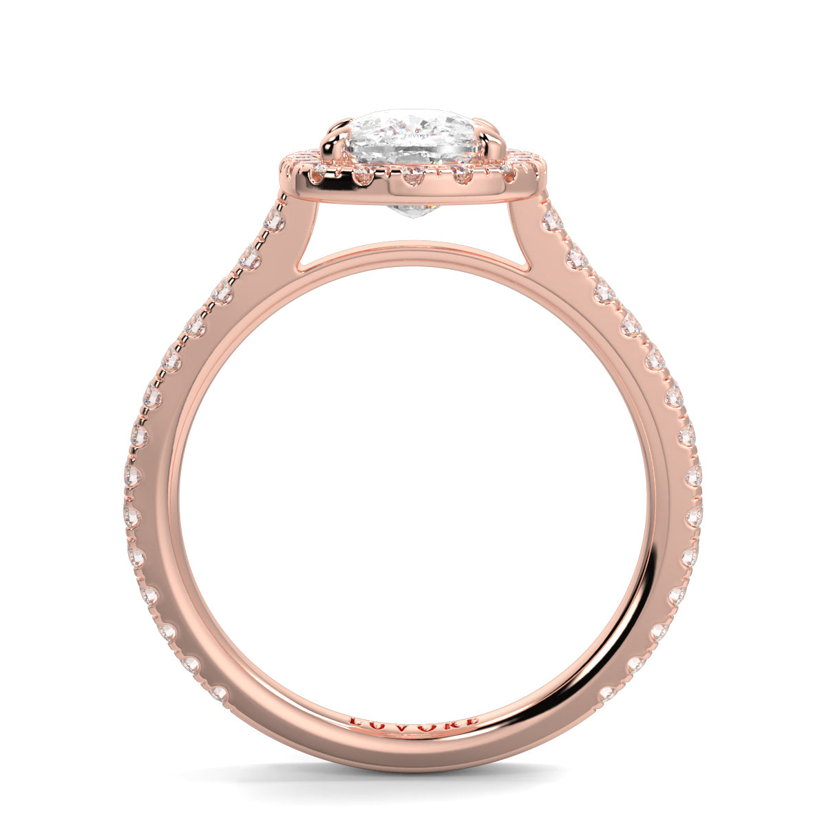 Lily - 2.0 CT - Cushion Halo Ring