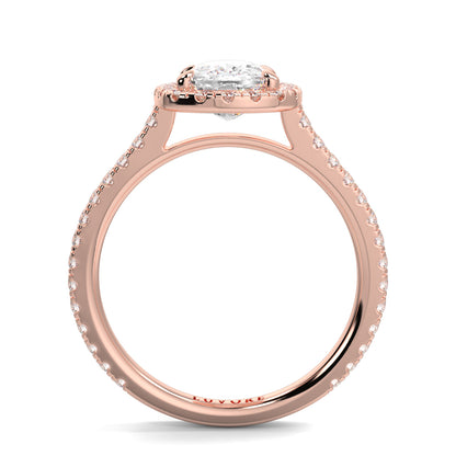 Lily - 2.0 CT - Cushion Halo Ring