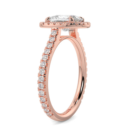 Lily - 2.0 CT - Cushion Halo Ring