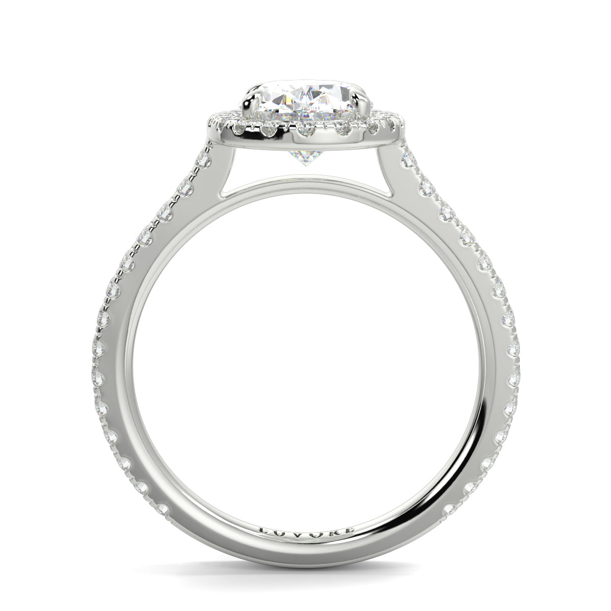Silver ring with a diamond on a white background yb jewellers oval engagement ring best value